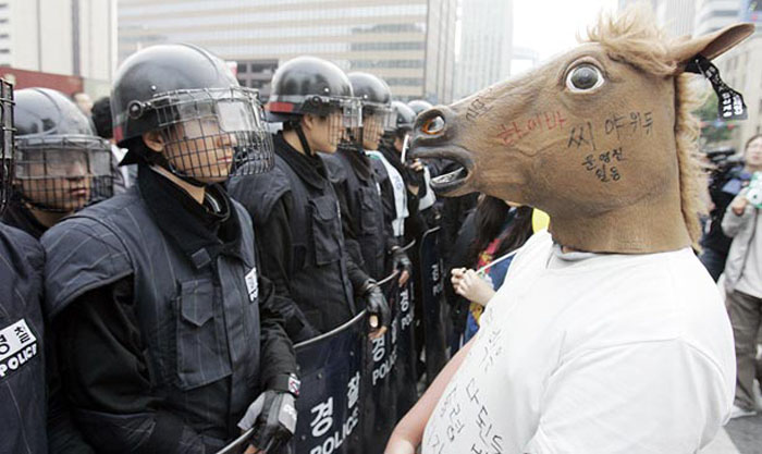 gang masque de cheval